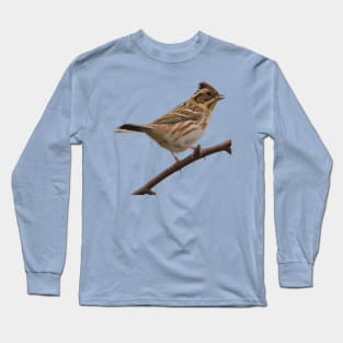 Rustic Bunting Bird Vector Isolated Long Sleeve T-Shirt